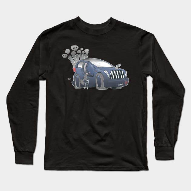 Big oil-spending car Long Sleeve T-Shirt by oscarsanchez